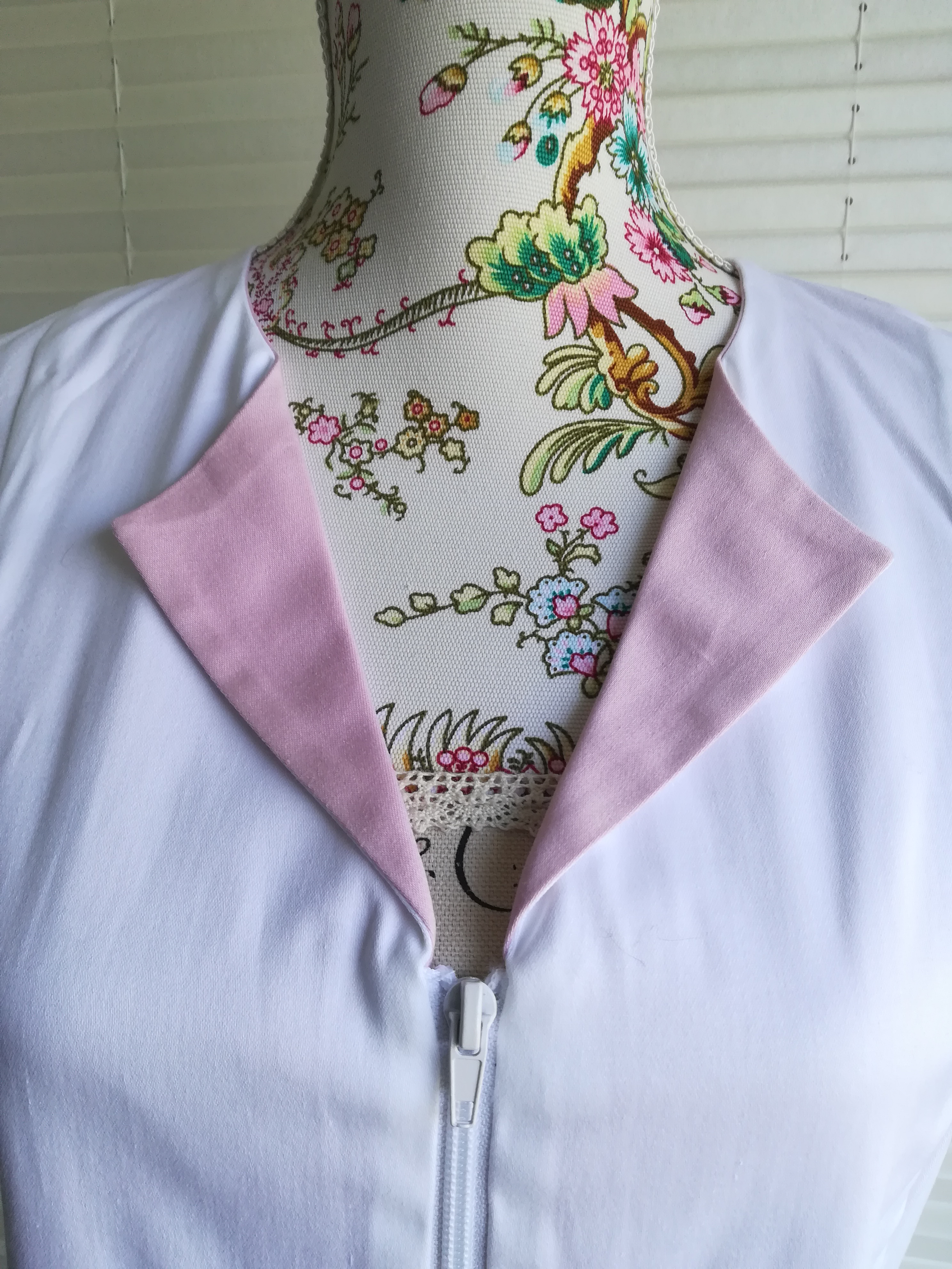 ŠATY René bílá-růžová